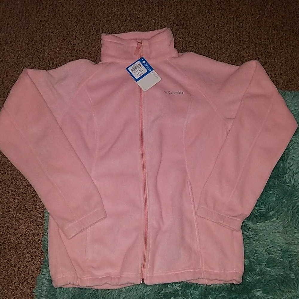 Women's light pink Columbia sweatshirt